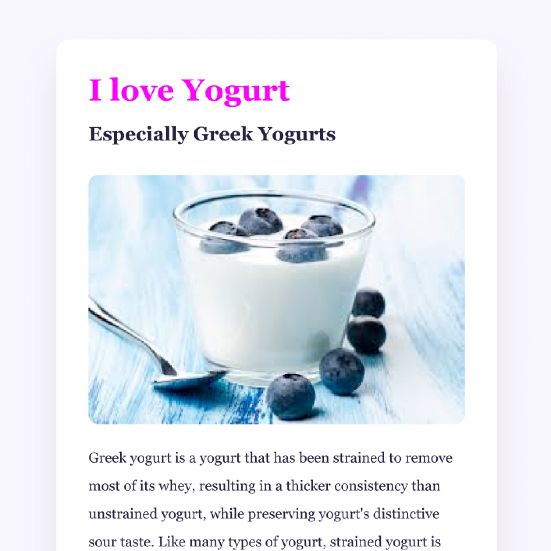 Yogurt Picture